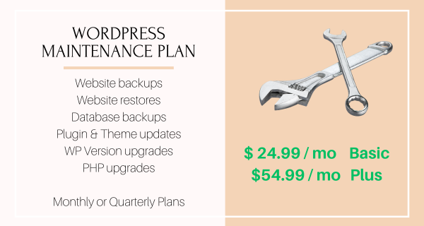 WordPress Maintenace Plans